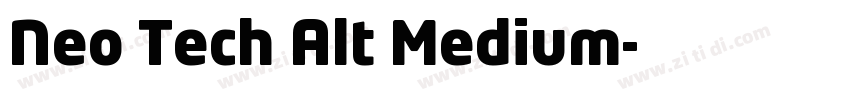 Neo Tech Alt Medium字体转换